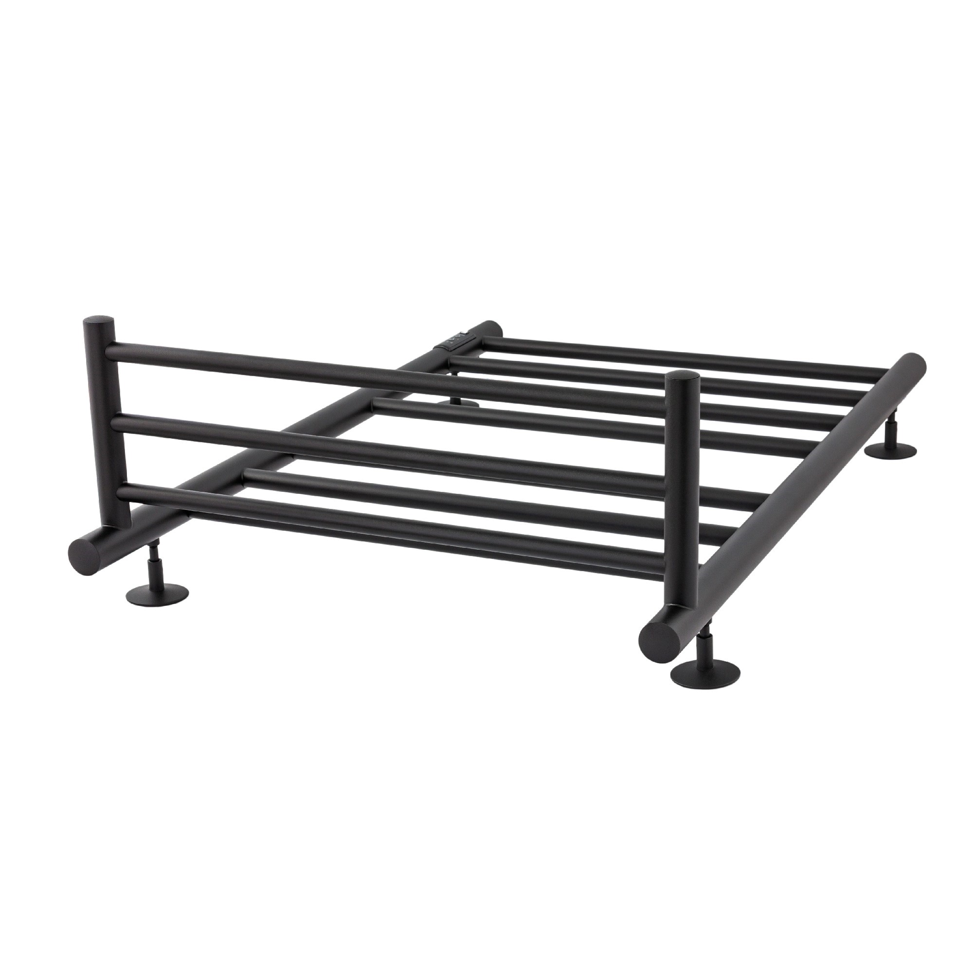 Полотенцесушитель Energy Round Modus 800x500 черный с таймером, с полкой